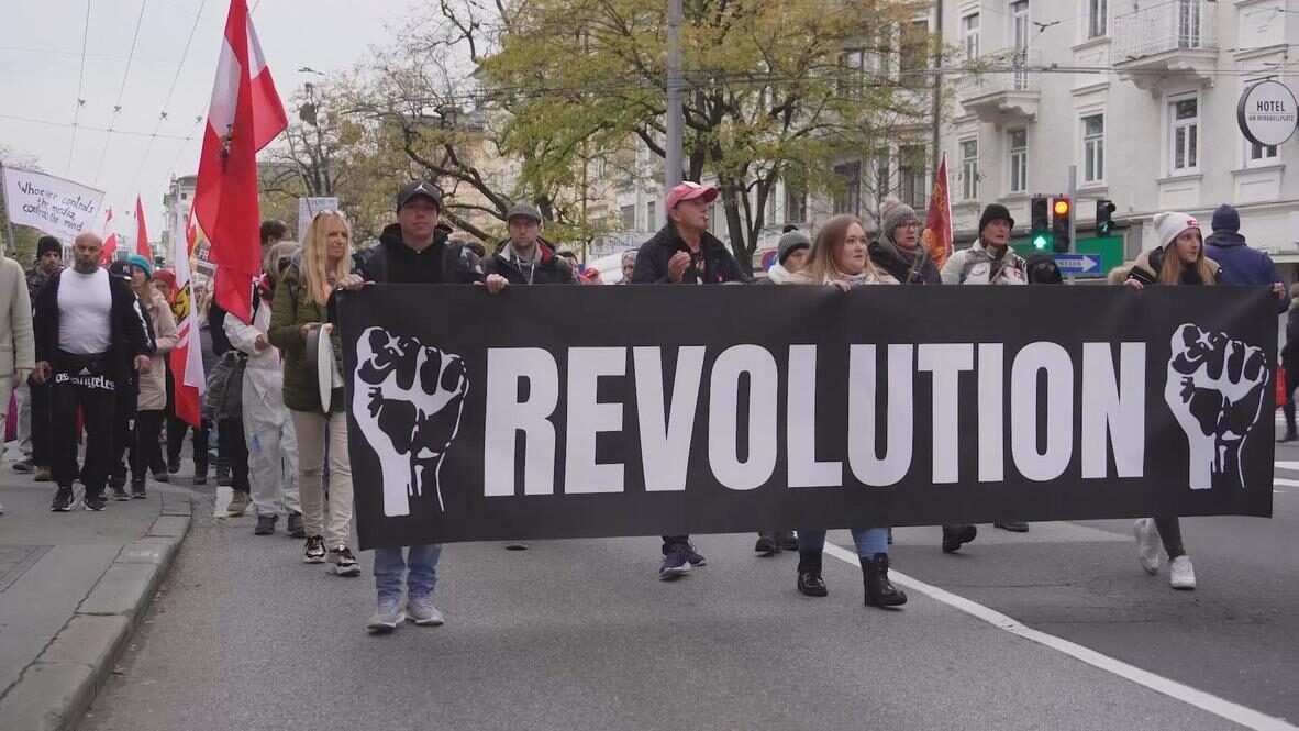 salzburg austria protest lockdown mandate