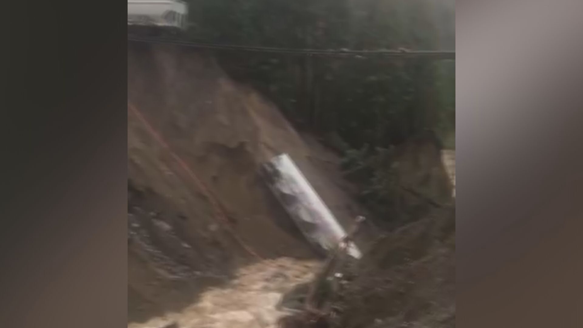 Click to enlarge A train derailment near Boston Bar.