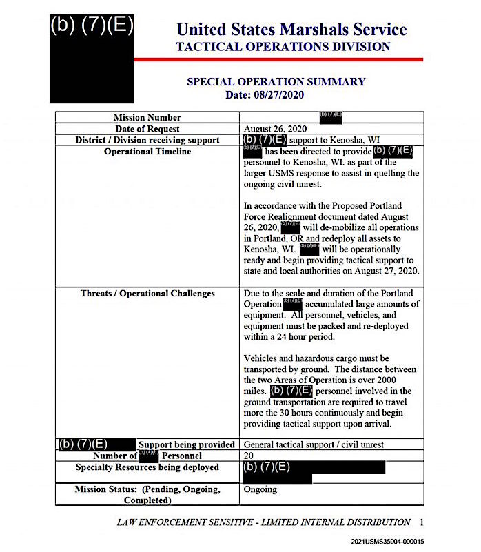 Click to enlarge Tac op summary