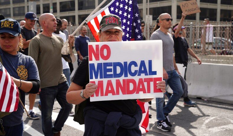 Click to enlarge vaccine mandate protest us