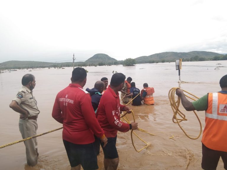 Flood rescue Kadapa, Andhra Pradesh India