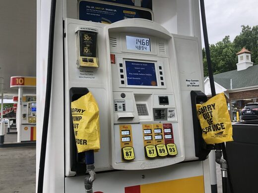 gas station fuel shortage