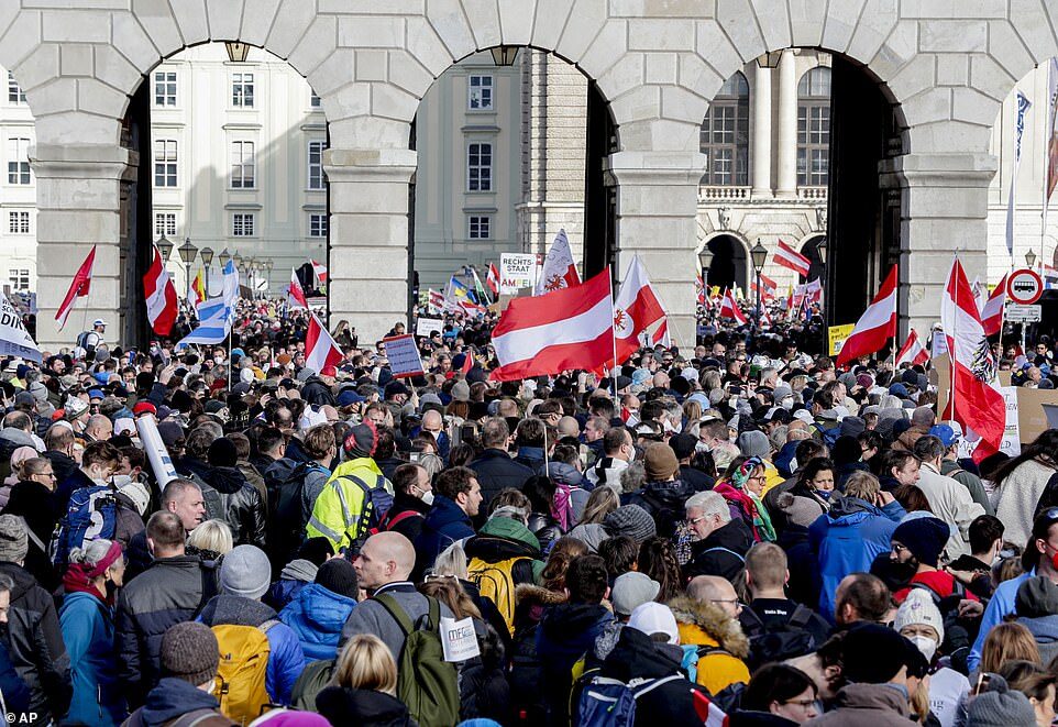 austria protests 20 november