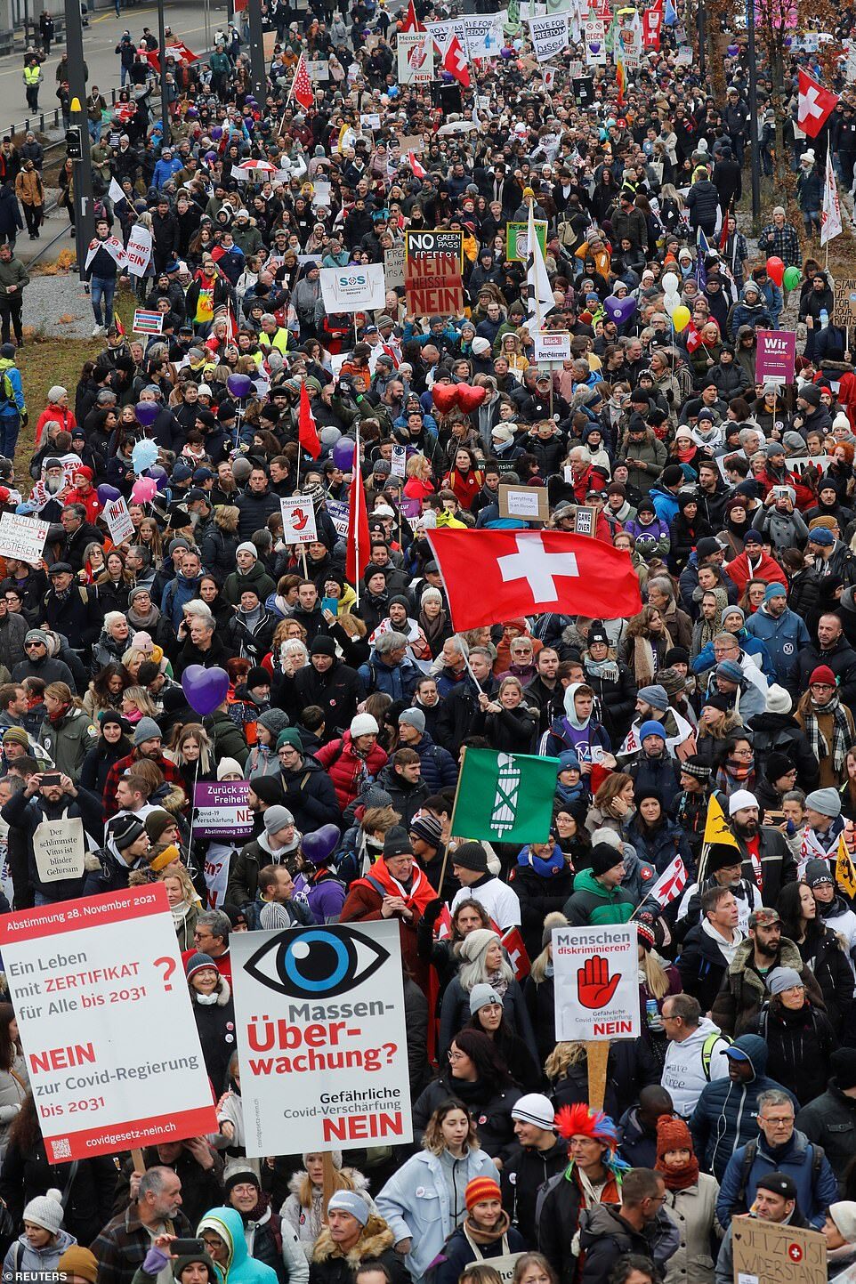 Click to enlarge protest Nov 20 switzerland