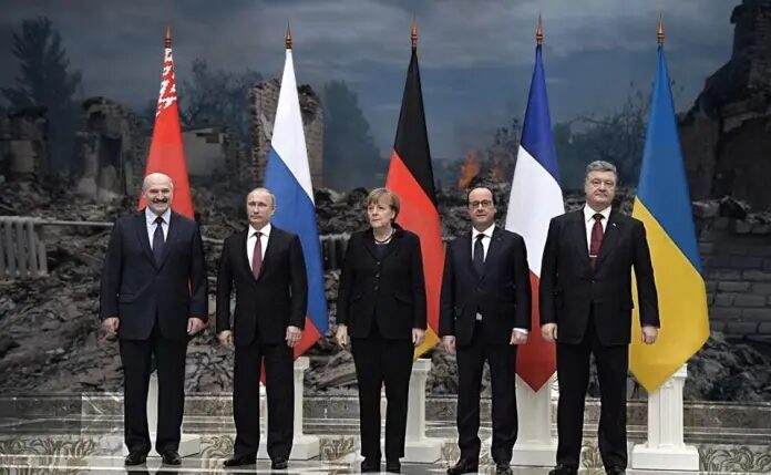 Click to enlarge Minsk-2 leaders