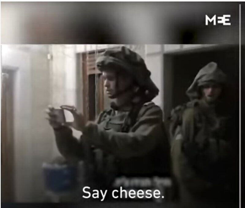 hebron raid israel soldier kids photograph