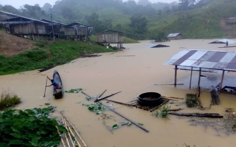 Click to enlarge Floods in Medio Baudó, Colombia, November