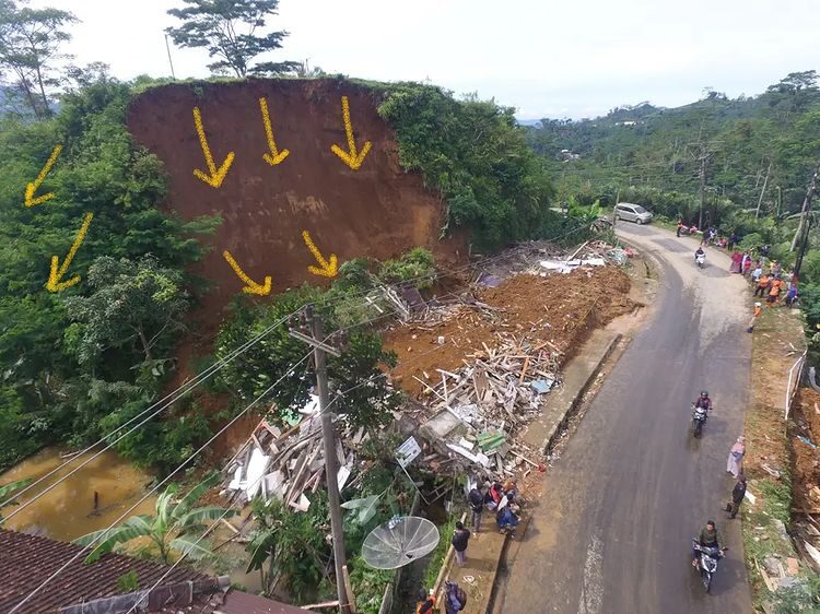 Click to enlarge Landslide Banjarnegara, Indonesia, November 2021.