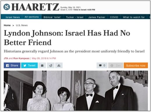 johnson haaretz israel