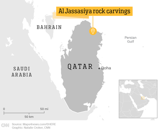 map qatar