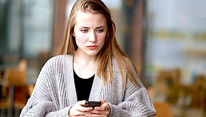 despondent woman