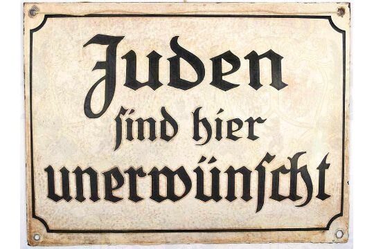 jews unwelcome