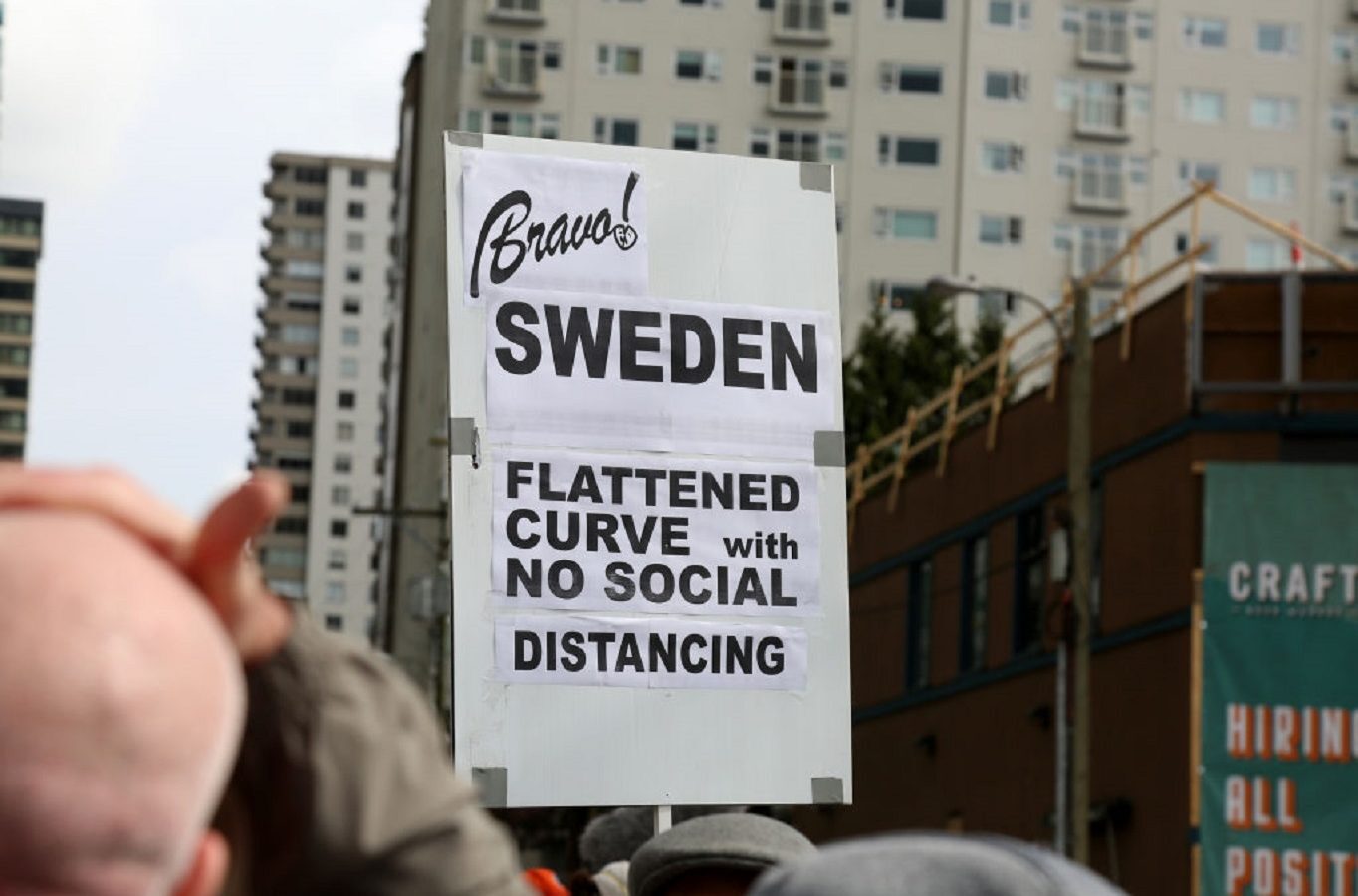 sweden covid sign