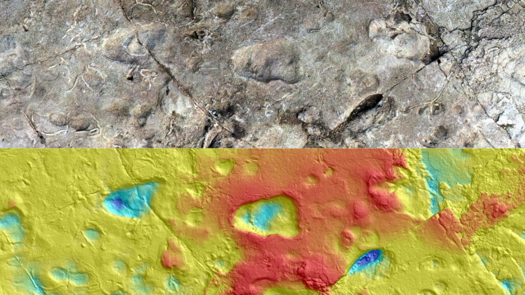 Click to enlarge Ancient Footprints