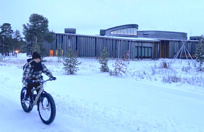 Child on bike