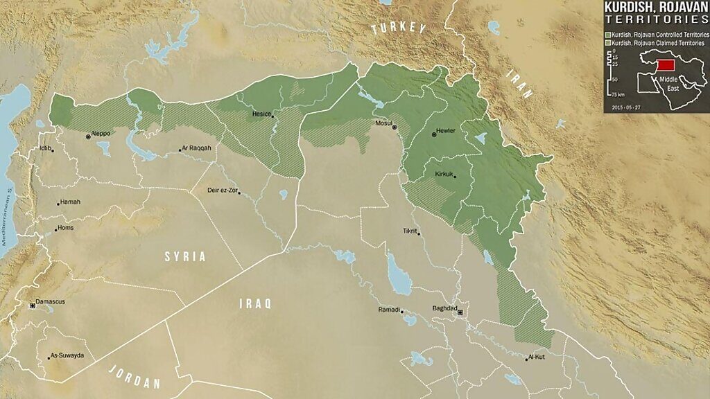 Click to enlarge kurds land claims syria