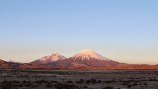 Parinacota Volcano Atacama Desert  Chile
