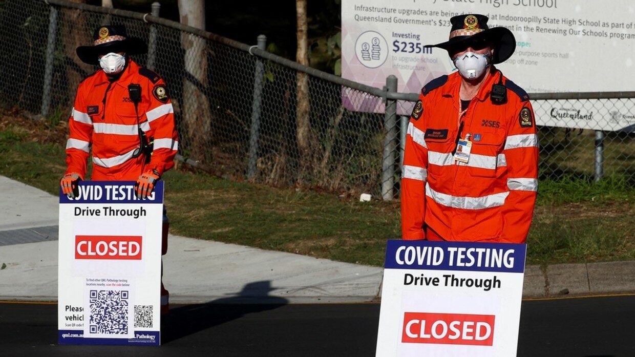 australia covid drive through closed