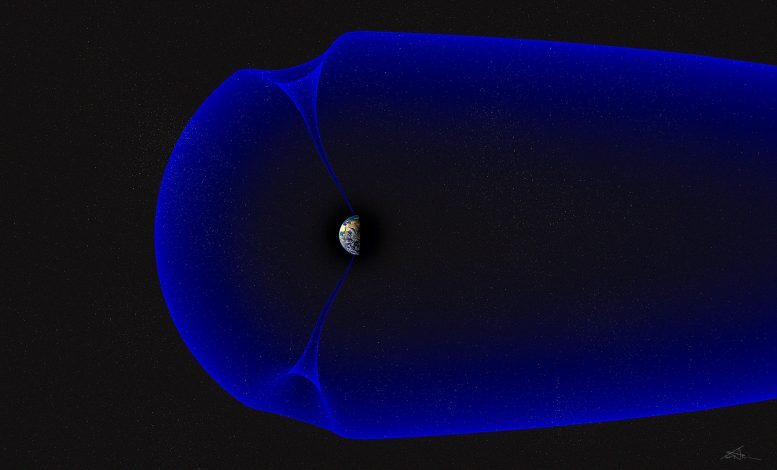 Click to enlarge Cusp around Earth
