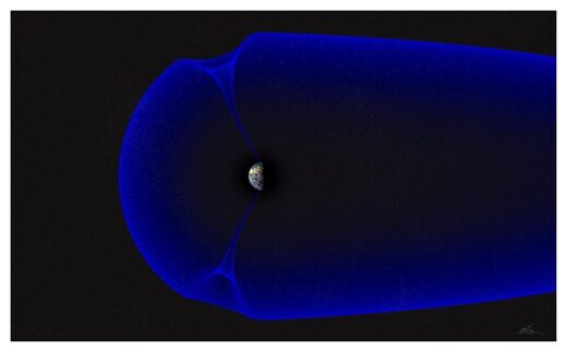 Click to enlarge Cusp around Earth