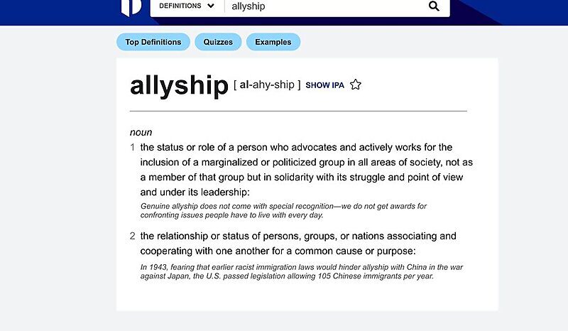 Click to enlarge ally word of the year 2021