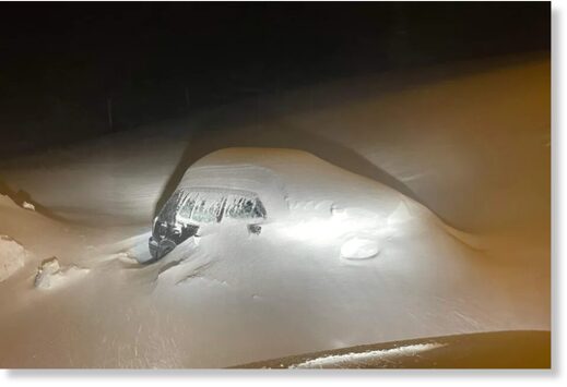 Snow fell in abundance this weekend, like here at Mourtis (Haute-Garonne)