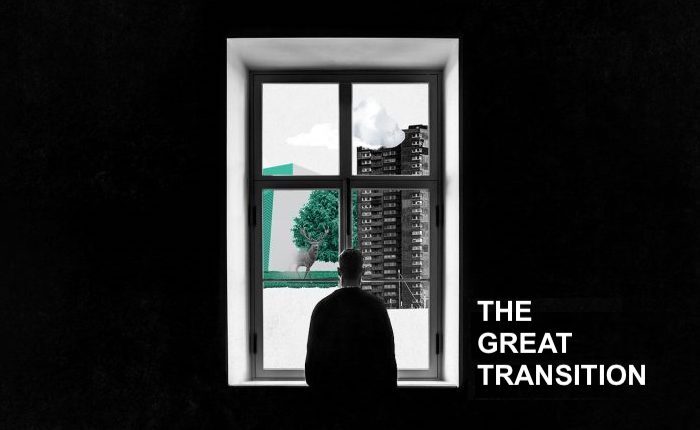 Man in window
