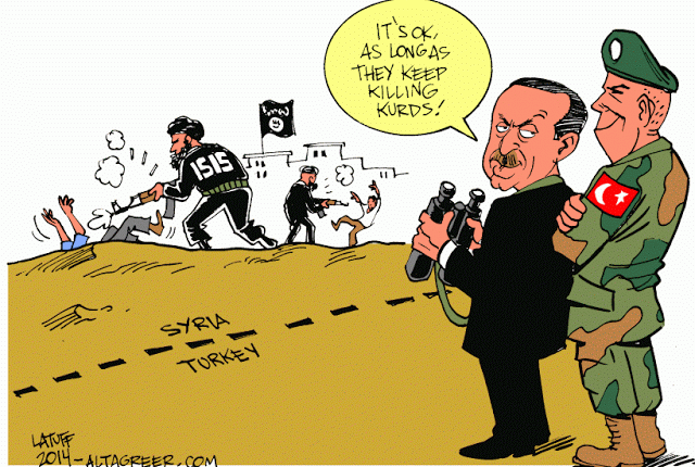 Click to enlarge edorgan turkey isis kurds cartoon