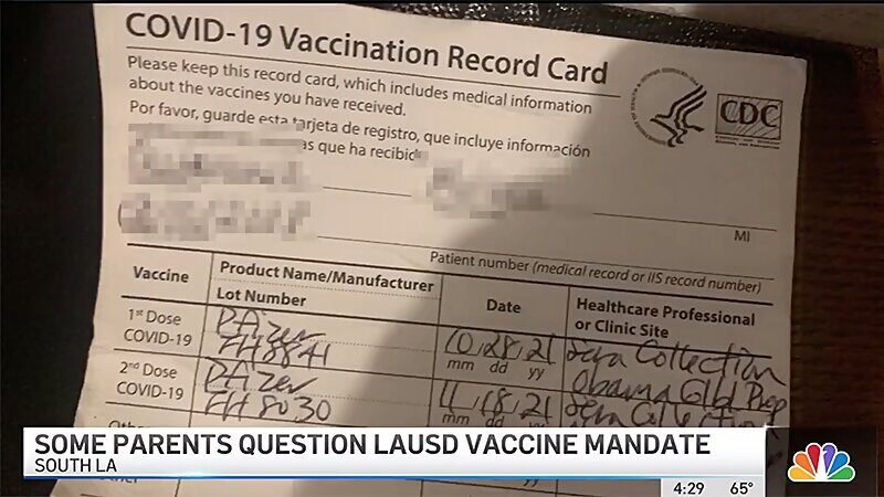 Click to enlarge vaccine record card