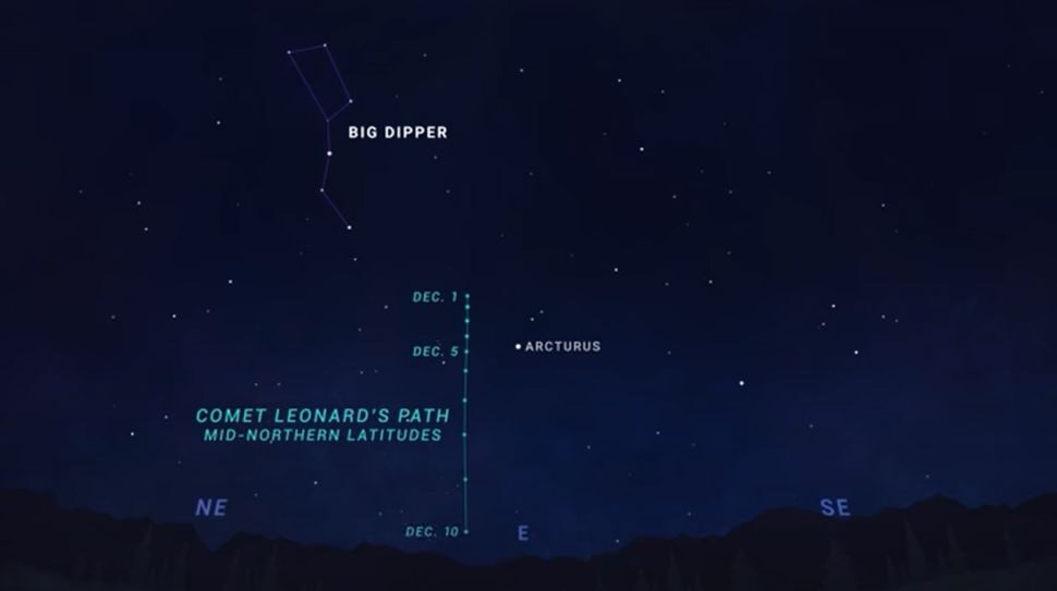 Click to enlarge Comet Leonard