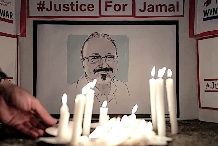 Click to enlarge Khashoggi vigil