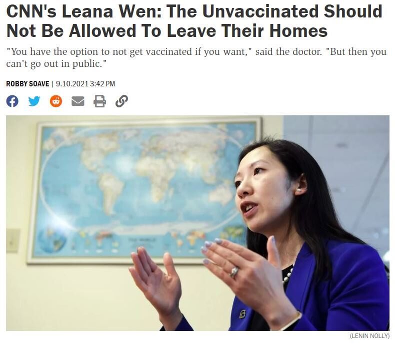 leana wen covid unvaccinated lockdown