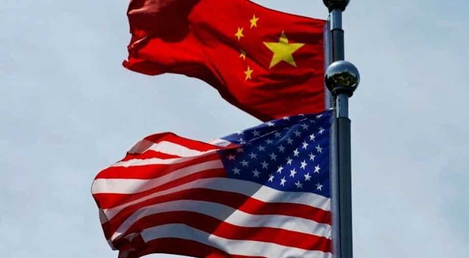 Click to enlarge China US flag