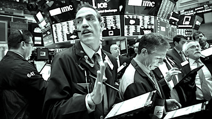 Click to enlarge Stock exchange action