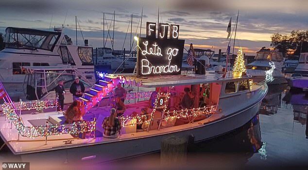 lets go brandon boat christmas lights