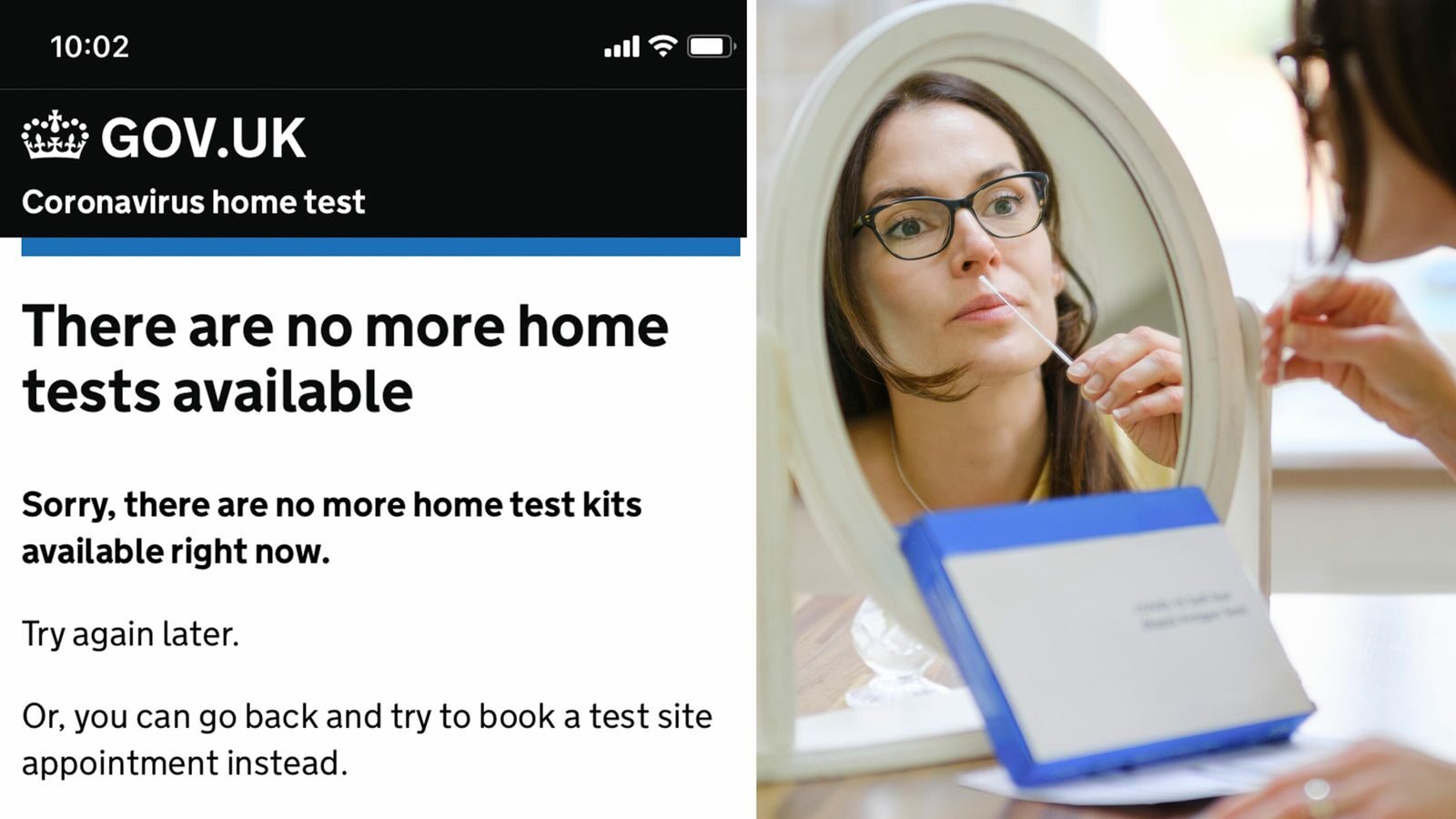 Click to enlarge britain advertisement covid tests