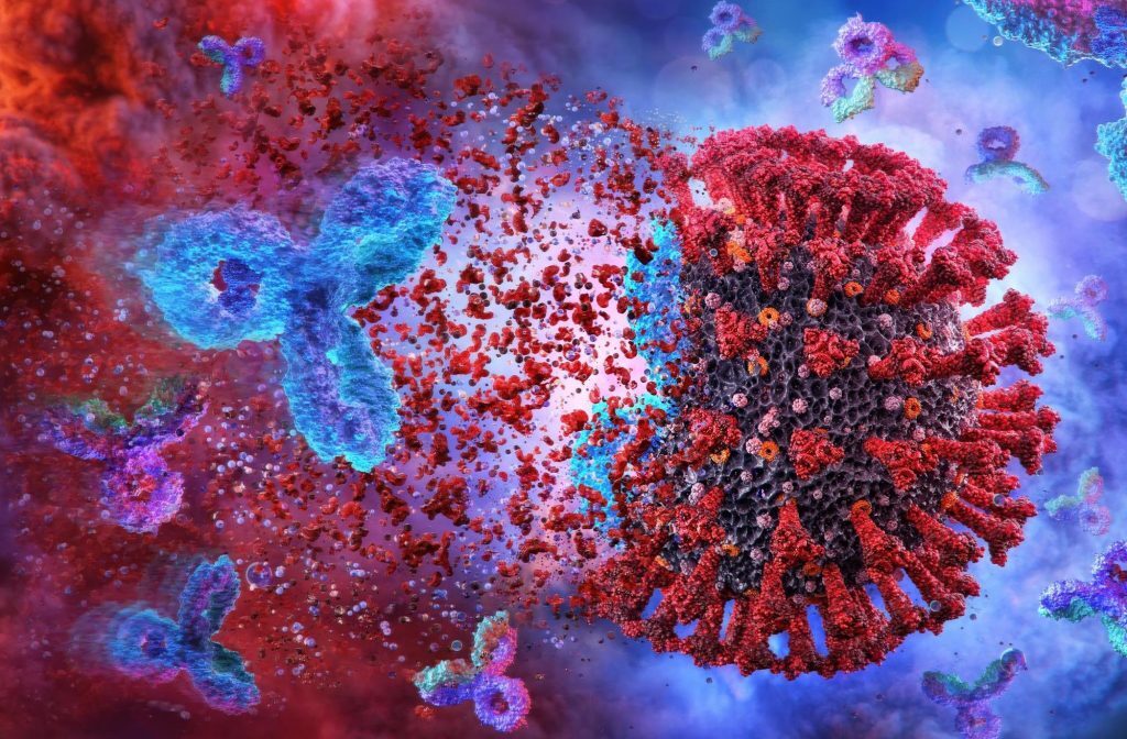 Click to enlarge Covid virus
