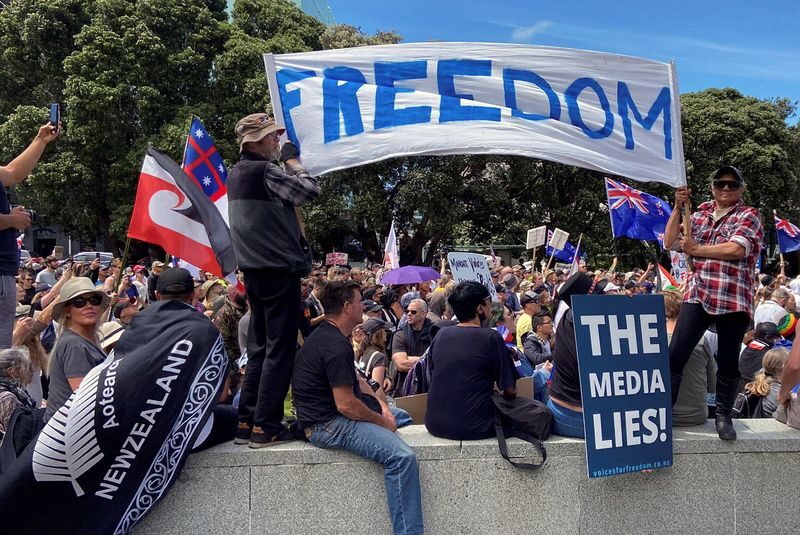 New Zealand protest covid