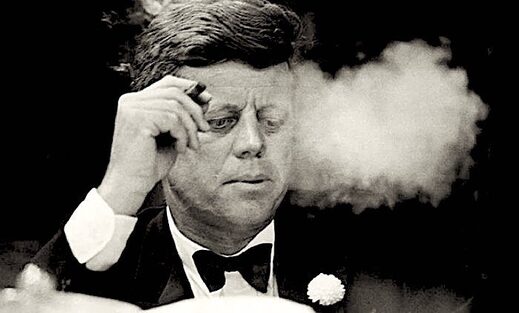 JFK smoking