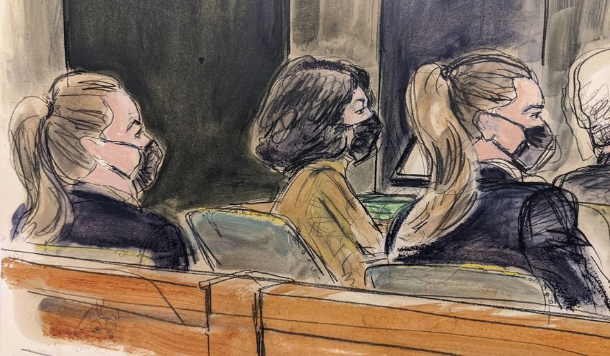 ghislaine maxwell trial sketch