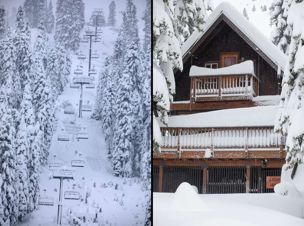 Click to enlarge From chairlifts to houses, a well-tuned system is in place to dig out the communities in Lake Tahoe after a large winter storm like this one.