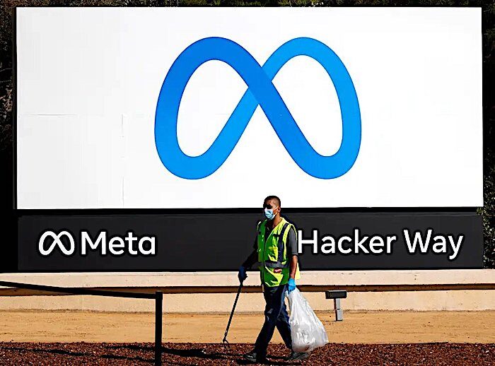 Click to enlarge Meta sign