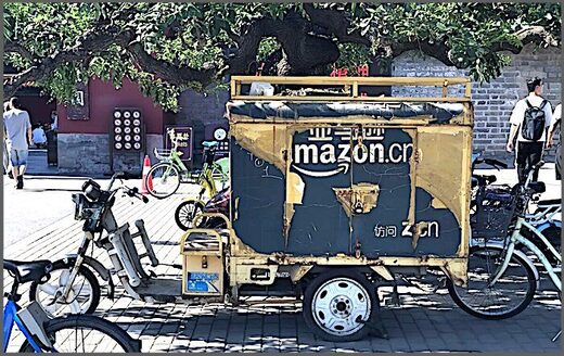 Amazon delivery cart