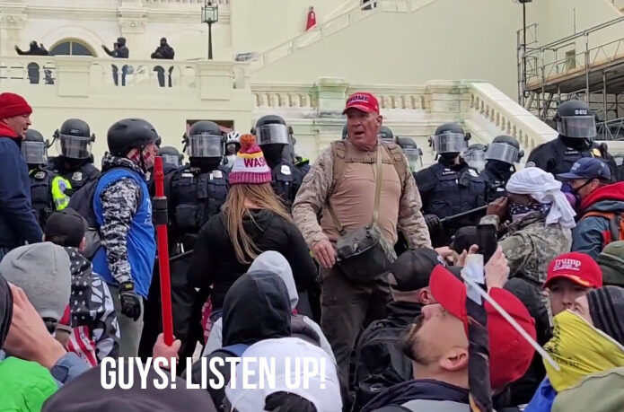 Click to enlarge ray epps incite crowd capitol Hill riot FBI