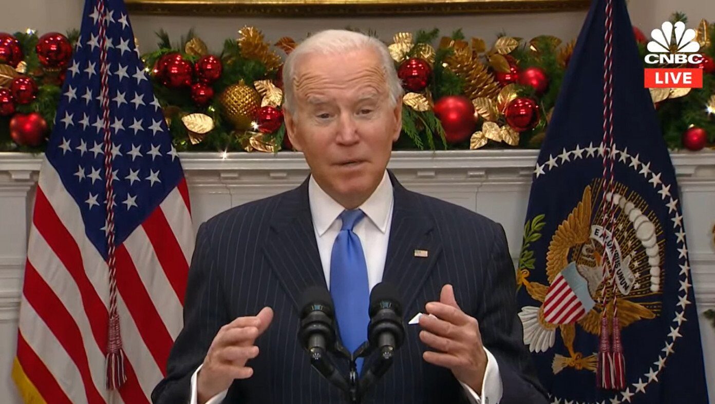 Biden christmas address confused
