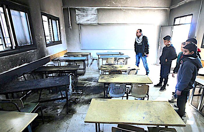 Click to enlarge Palestinian classroom