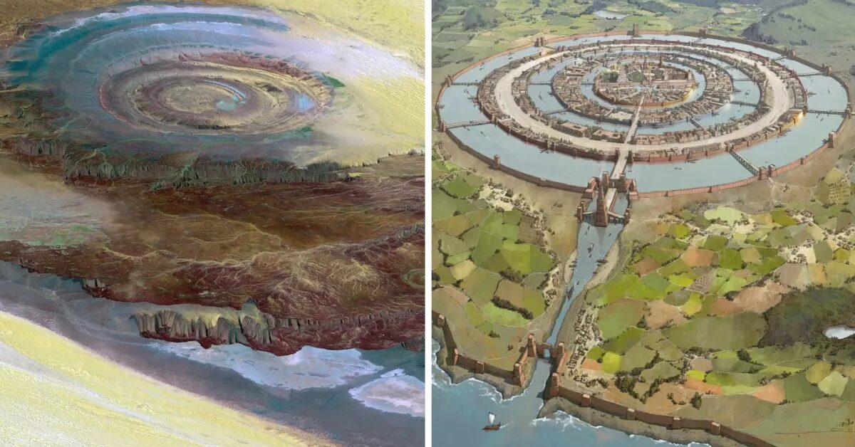 Atlantis and Richat Structure