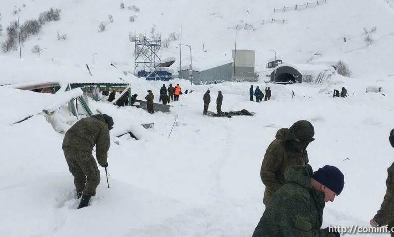 The site of the avalanche.