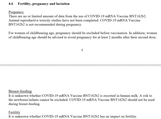 Information for Healthcare Professionals on Pfizer BioNTech COVID-19 vaccine