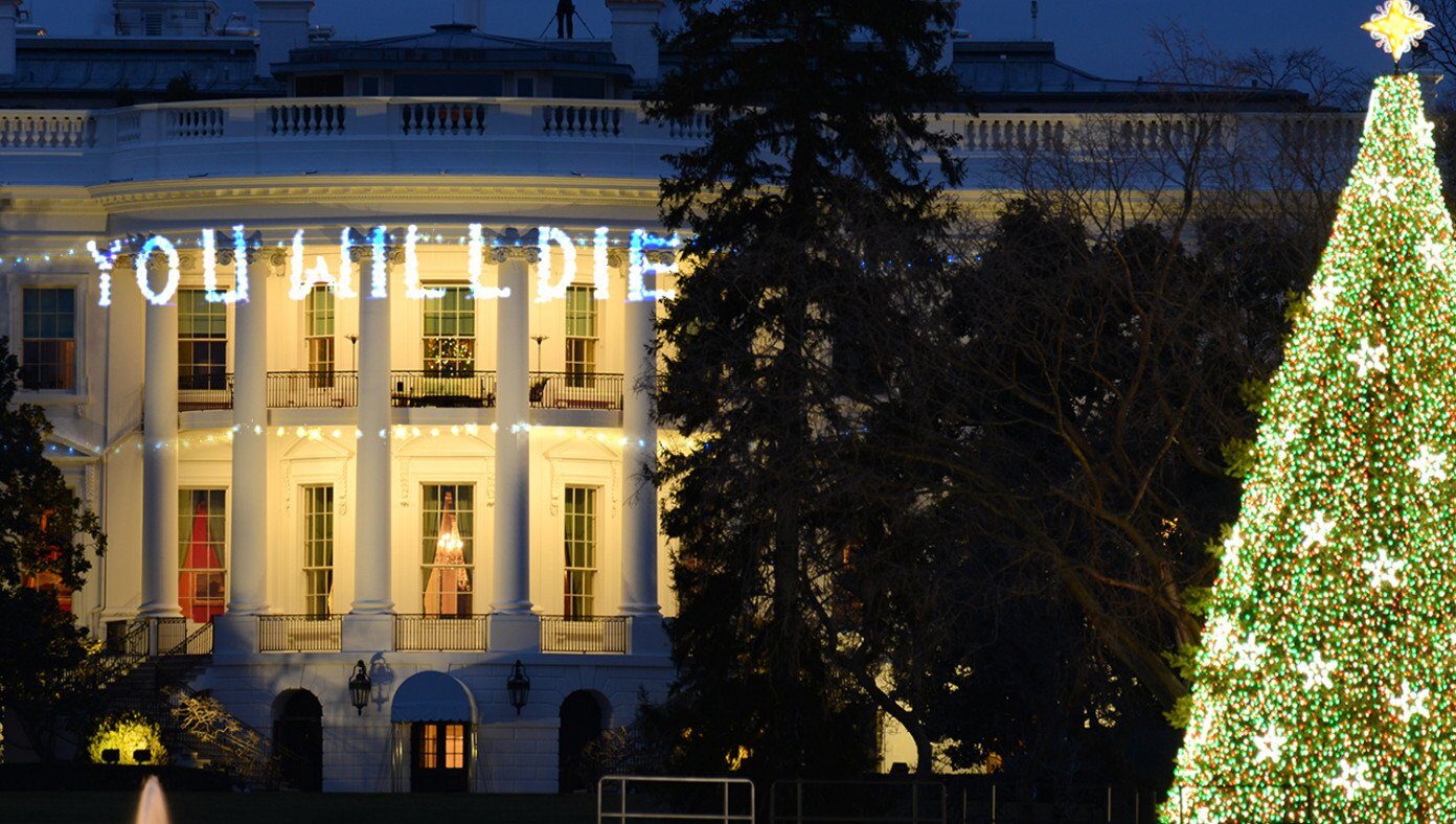biden white house christmas message satire